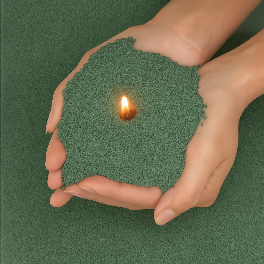 Perles de cire - Vert profond