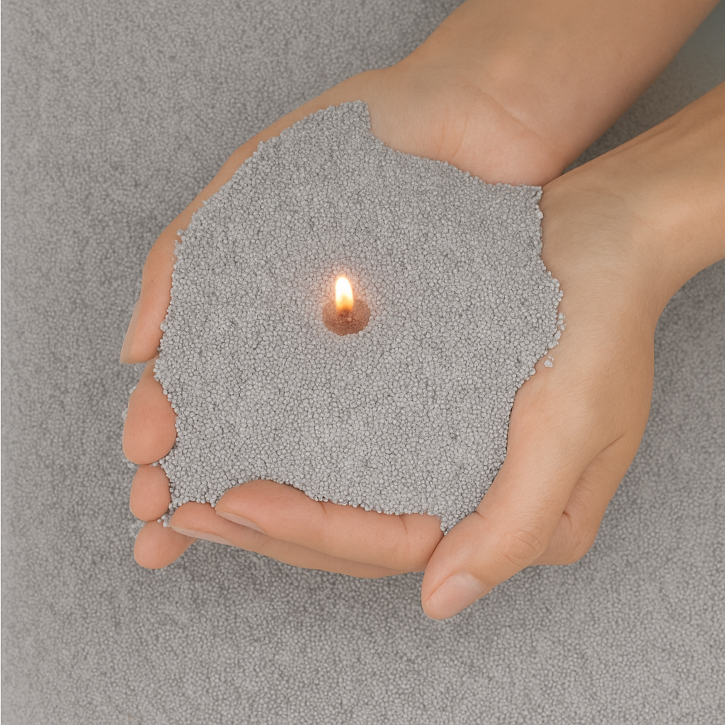 Perles de cire - Gris