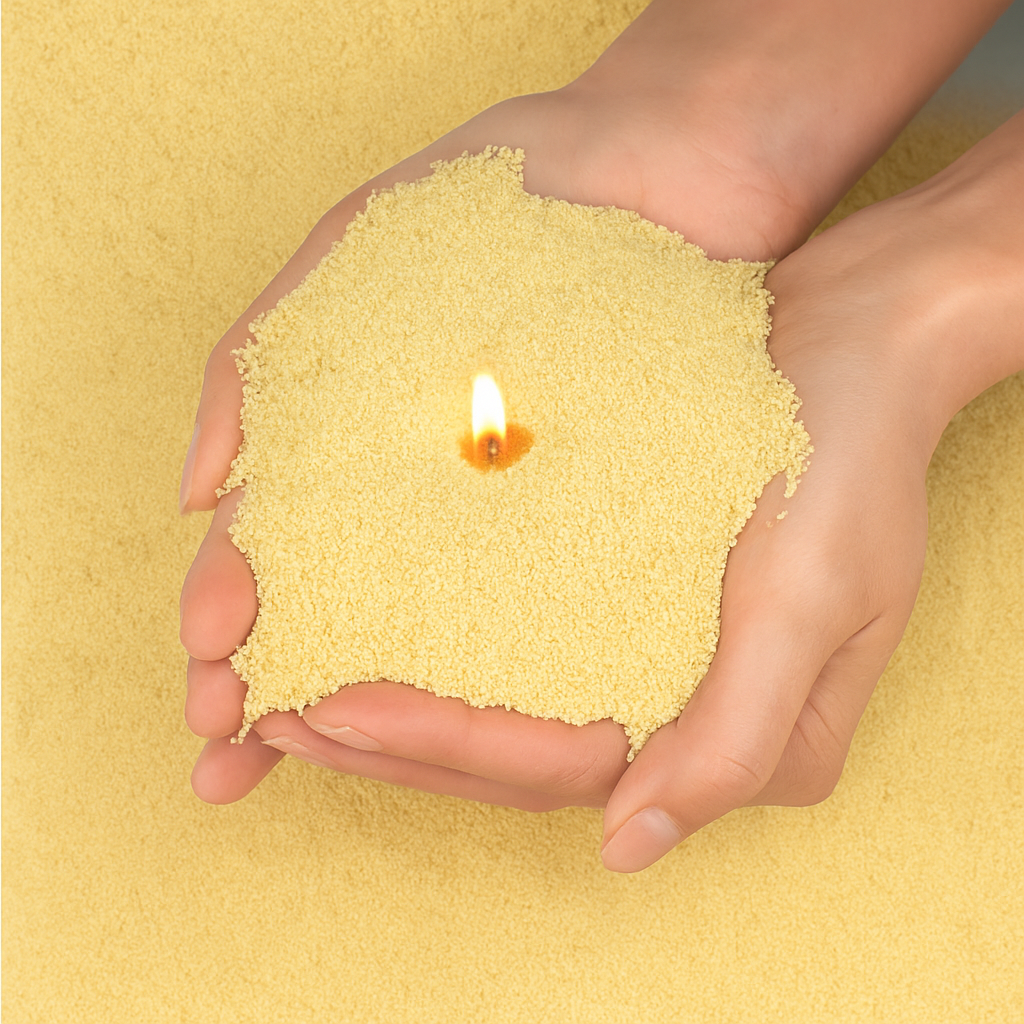 Perles de cire - Jaune