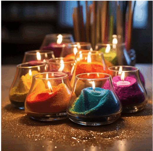 Perles de cire - Jaune